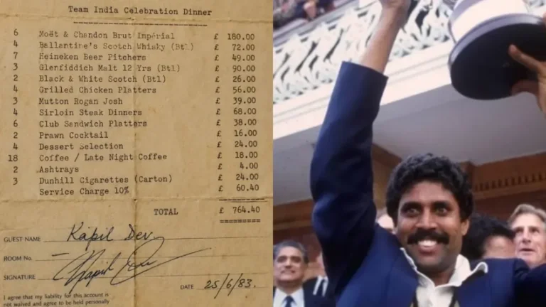 1983 ورلڈ کپ: کیرتی آزاد کا جعلی بل کا انکشاف اور کپیل دیو کے دستخط کی جعل سازی