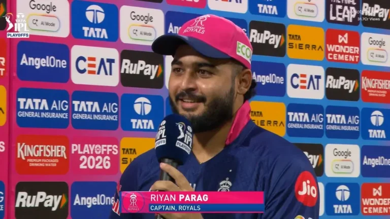 “Should have got 260”: Riyan Parag sets insanely high standards after RR storm i – IPL 2026: ریان پراگ کا بلند عزم، راجستھان رائلز کوالیفائر 2 میں داخل